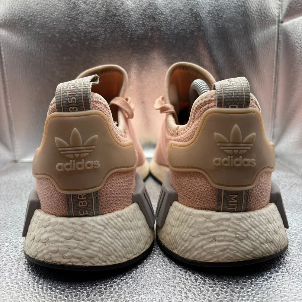 Size 9.5 Adidas NMD_R1 Vapour Pink Womens Lace-Up Comfort Running Shoes BY3059